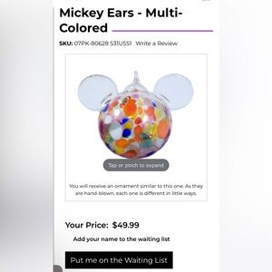 Mosaic Disney Ornament Reinhard Herzog Handmade RARE